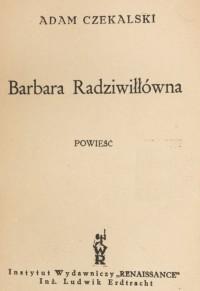 Barbara Radziwi���wna